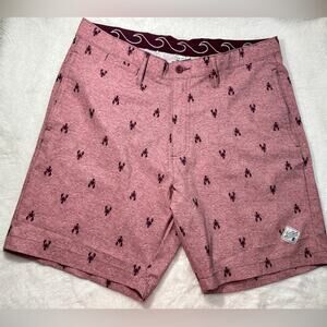 Trunks  red swim trunks size 32 crabs